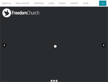 Tablet Screenshot of freedomchurchgf.com